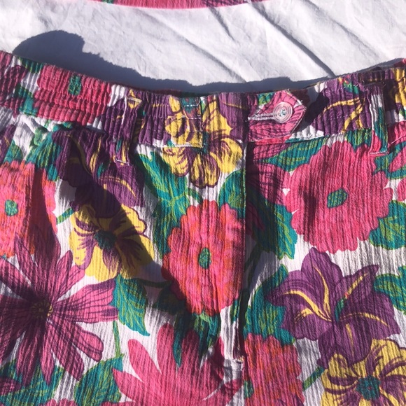 90's 2 piece short set floral bohemian - Picture 4 of 6